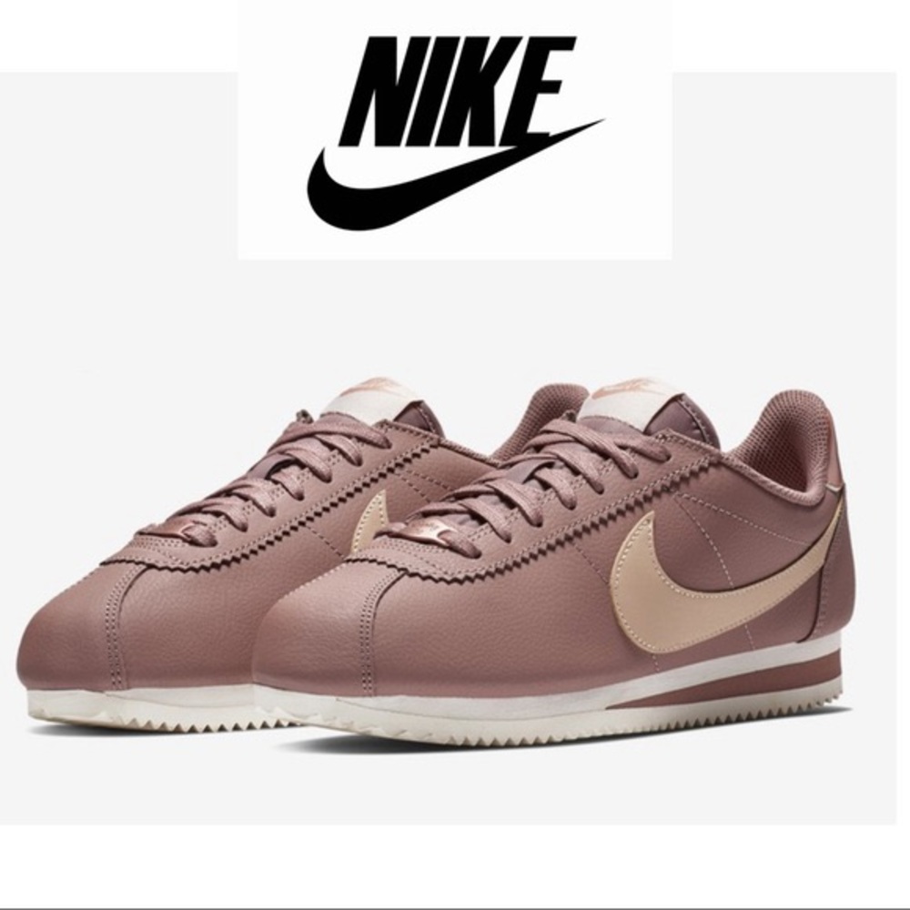 Nike Cortez Leather Smoke Mauve Beige women’s Sneakers size 7
